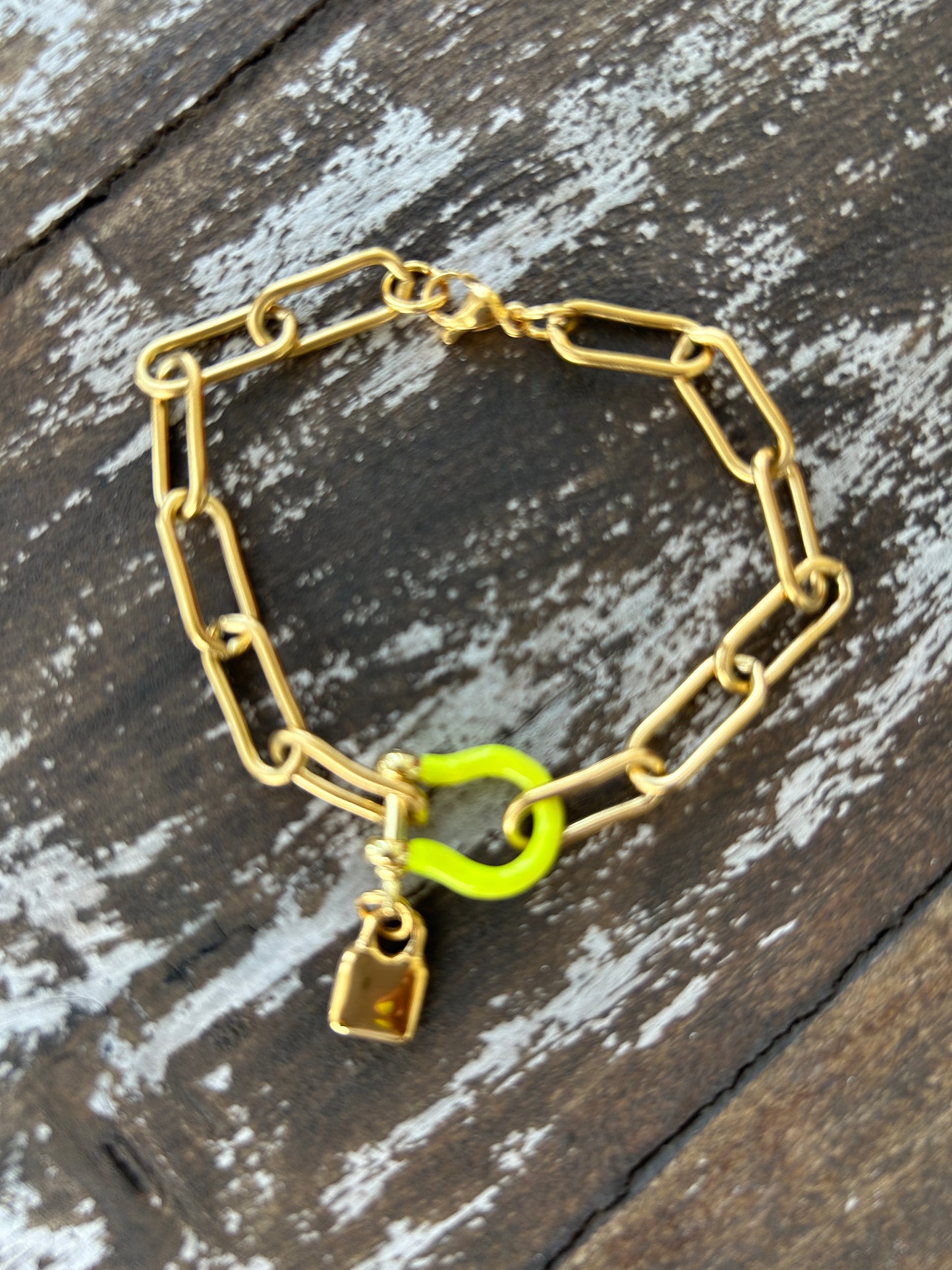 Pulsera colores Paper clip