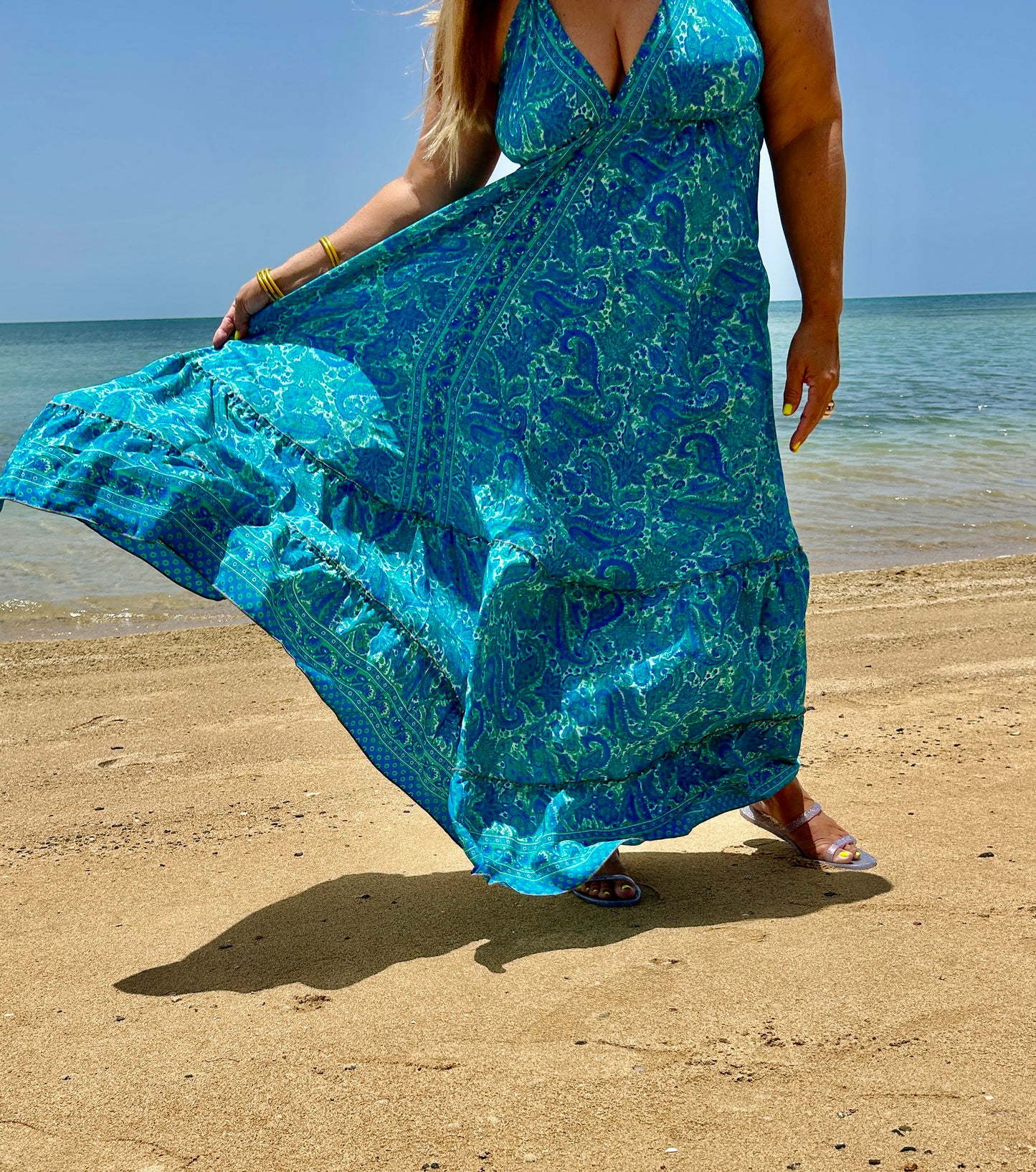 Traje halter de la India