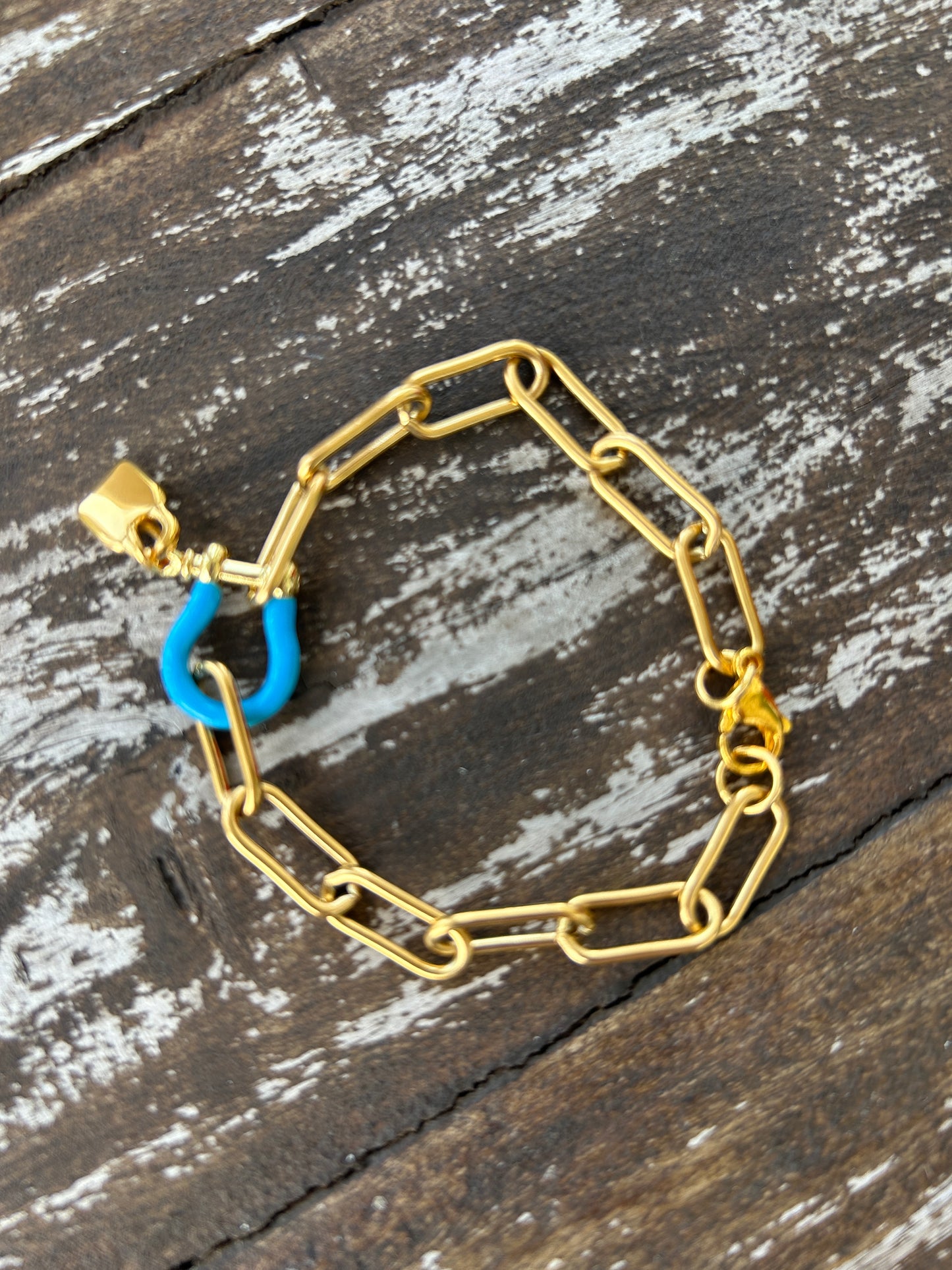 Pulsera colores Paper clip